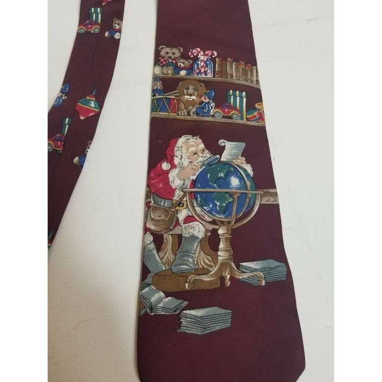 Vintage Vintage Santa Clause Necktie Tie Christma… - image 2