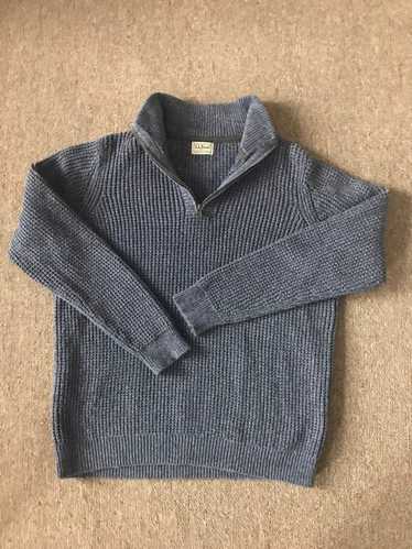 L.L. Bean vintage pull over zip up sweater - image 1