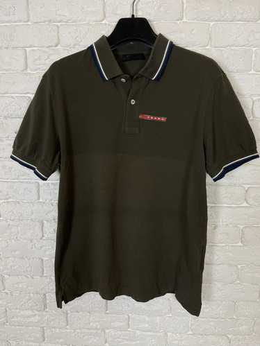 prada polo green