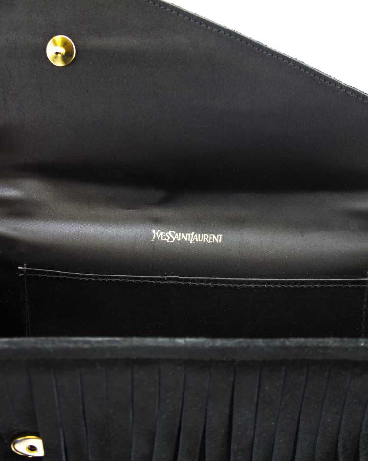 Yves Saint Laurent Black Suede Bag with Fringe - image 6