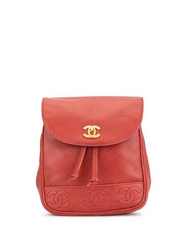 Chanel Pre-Owned 1995 CC backpack - Red