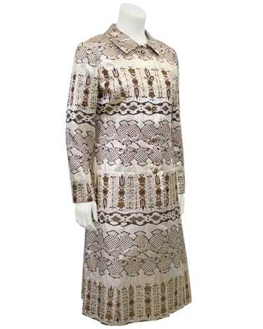 Bronze and Gold Brocade Coat - image 1