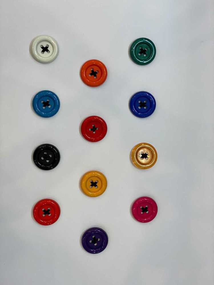 Patrick Kelly Vintage oversized button brooches - image 4