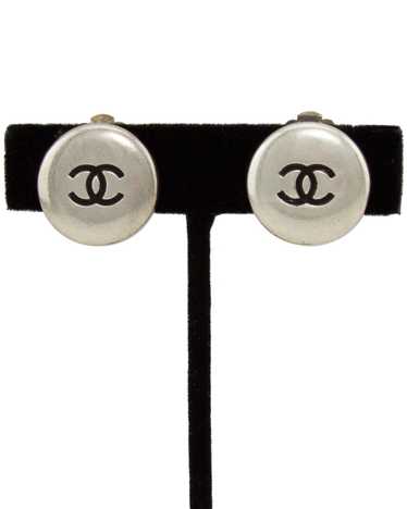 Chanel Silver Clip on Earrings