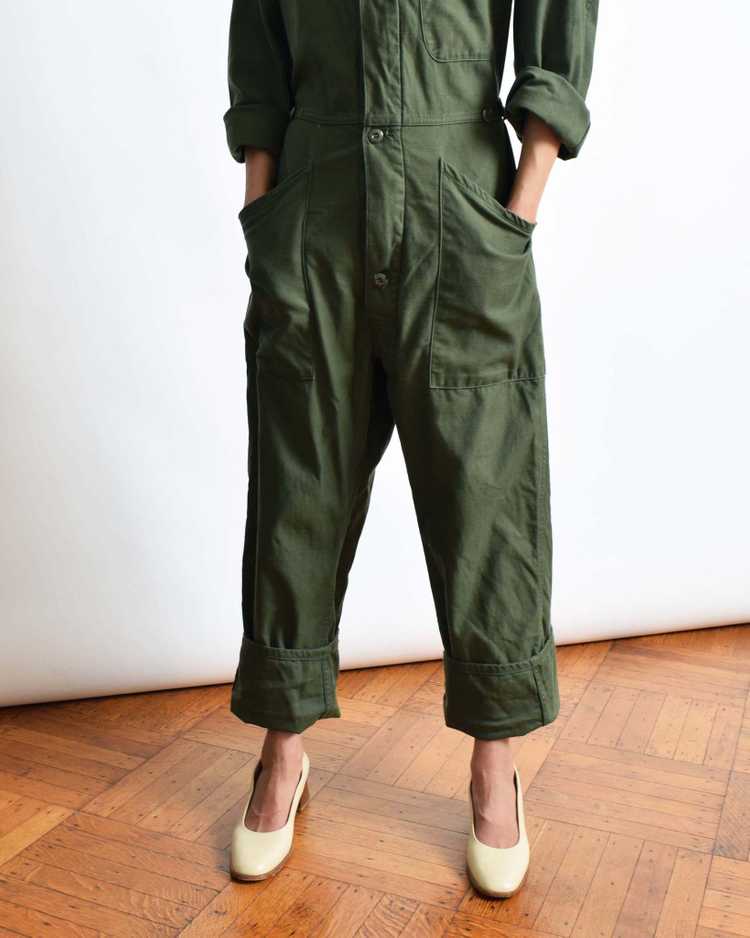 Vintage Army Green Flight Suit - image 9