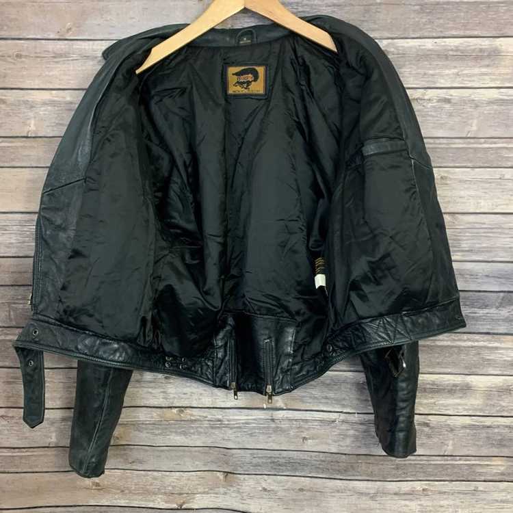 Vintage Vintage Foxrun Black Leather Jacket - image 6