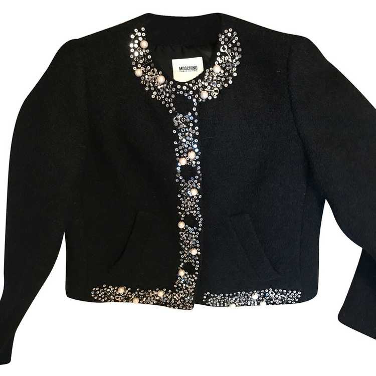 Moschino Cheap And Chic Jacket/Coat Wool in Black - image 1