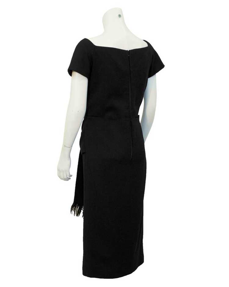 Christian Dior Black short sleeve dress with tie - image 2