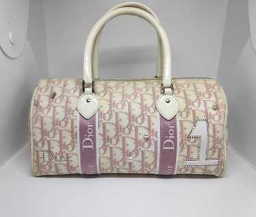 Dior Vintage Dior Pink Monogram Canvas Boston