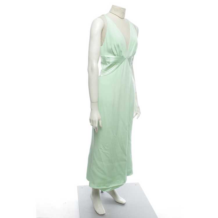 ESCADA SPORT Women V-Neck 3/4 Sleeve Silk Dress Size 34/US Size 2 in  Teal/Beige