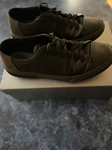Prada Prada Spazzolato Rois Leather Black Sneaker