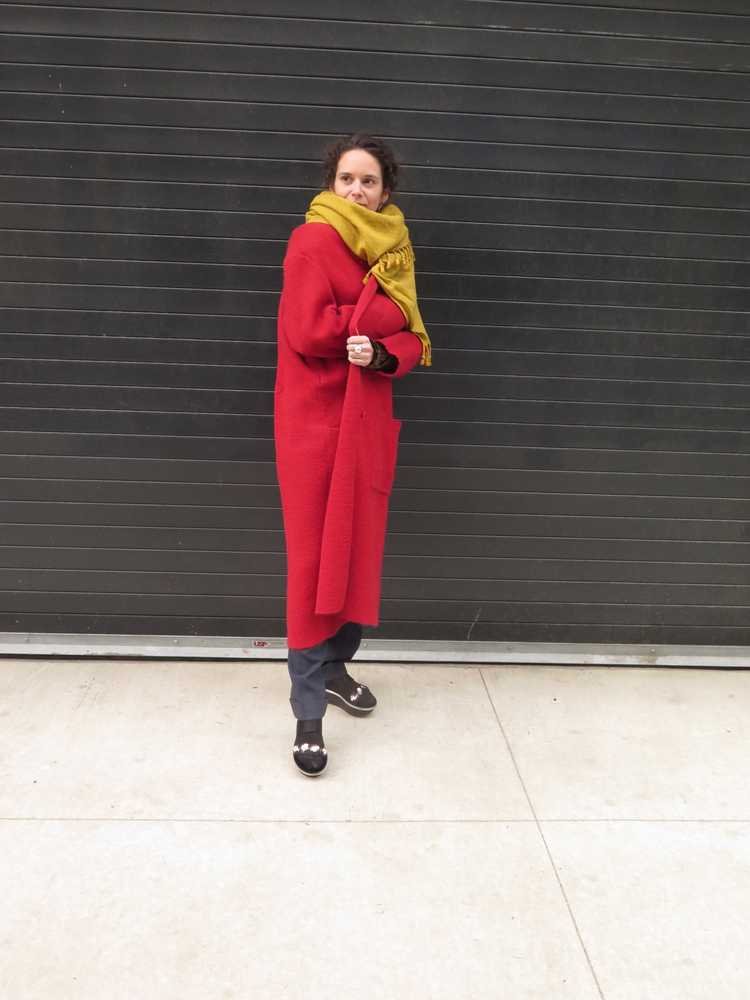 1980’s Issey Miyake Rouge Mohair Knit Duster - image 3