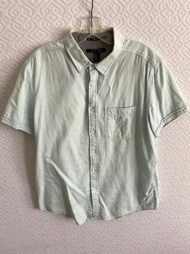 Forever 21 Forever 21 Mint Short Sleeve Button Up