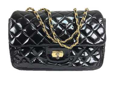 Jay Herbert, Bags, Vintage Jay Herbert Black Patent Leather Quilted  Chanel Style Handbag Classic
