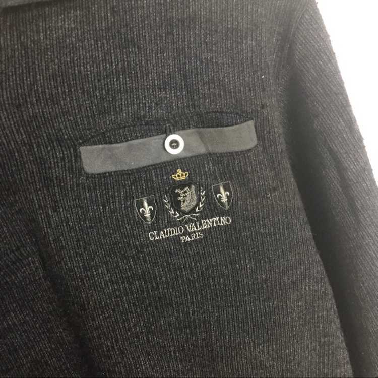 Valentino Polo sweatshirt Claudio Valentino dark … - image 3