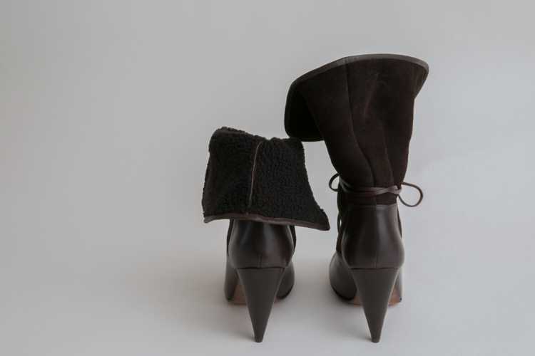 Christophe Lemaire Shearling Ankle Boots - image 5