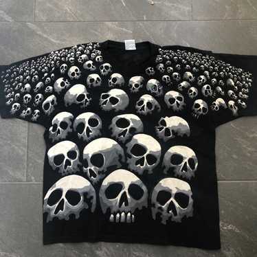 liquid blue skull t shirt travis scott