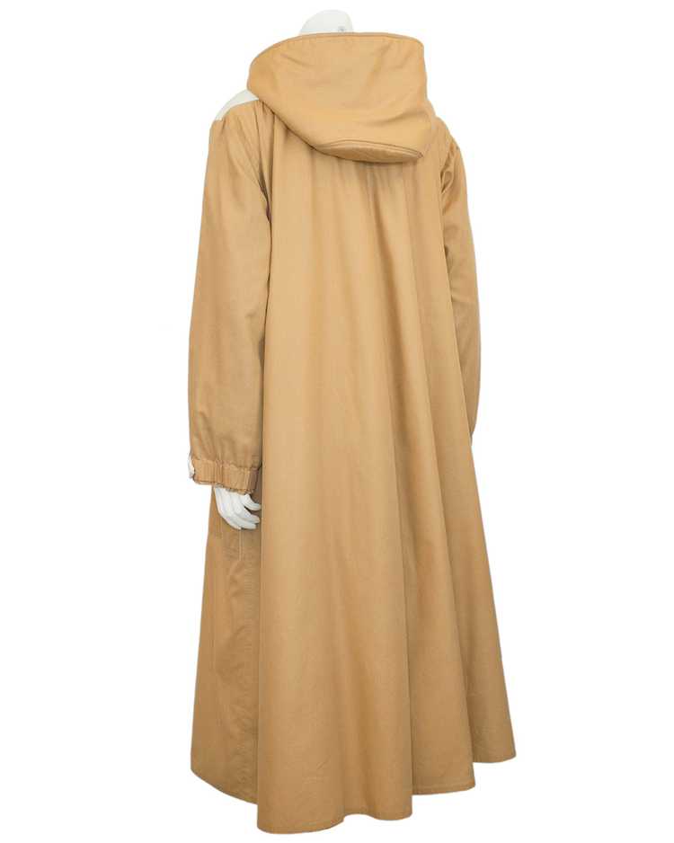 Courreges Camel Car Coat with Hood - image 2
