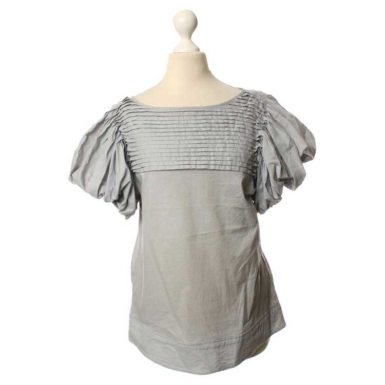 Vertigo Grey blouse with puffed sleeves - image 1