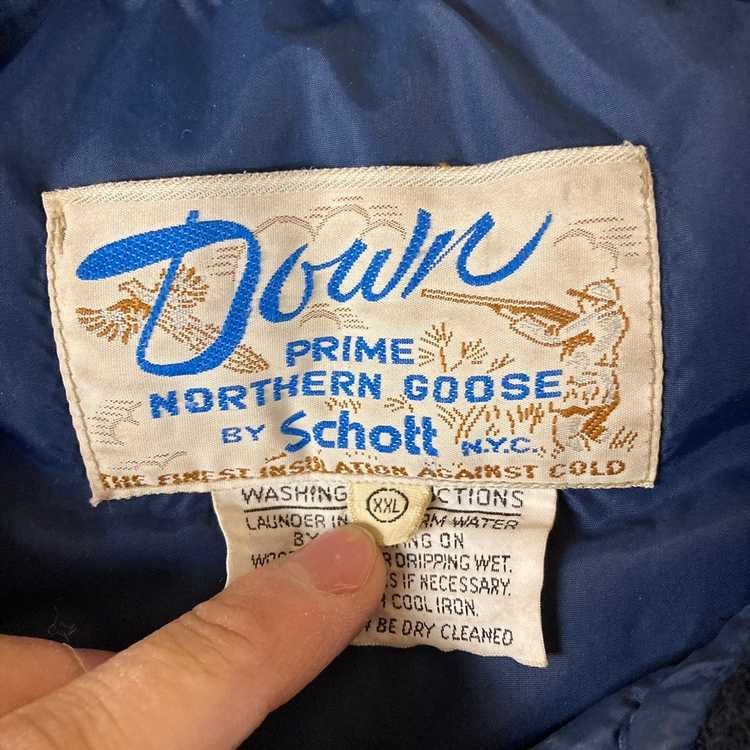 Schott Vintage Schott Goose Down Puffer Vest - image 5