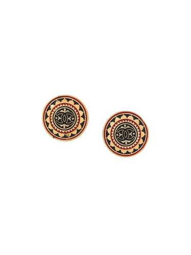 Chanel Pre-Owned - 1990s CC button earrings - wome