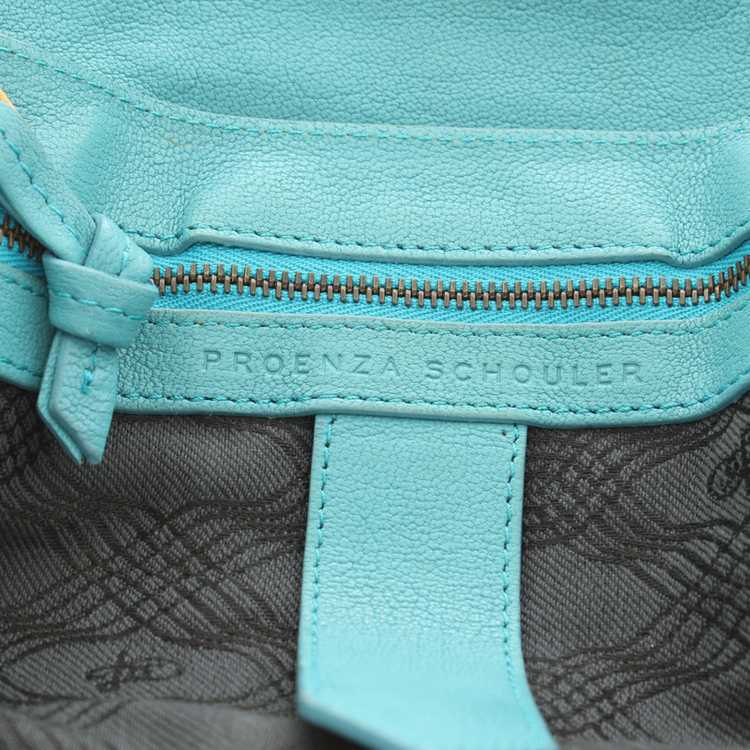 Proenza Schouler Shoulder bag Leather in Turquoise - image 10