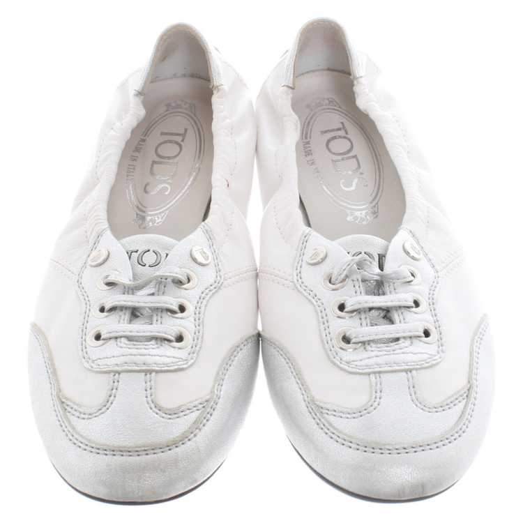 Tod's Slippers/Ballerinas Leather in White - image 4