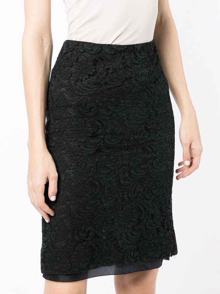 Prada Pre-Owned 2000s baroque-lace pencil skirt -… - image 5