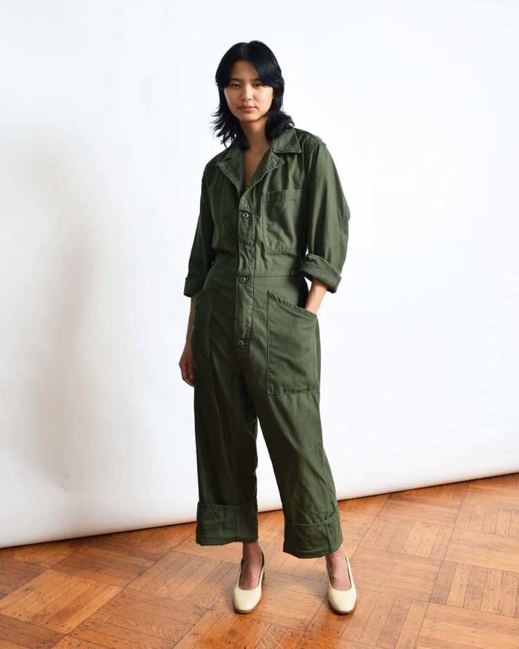 Vintage Army Green Flight Suit - image 2