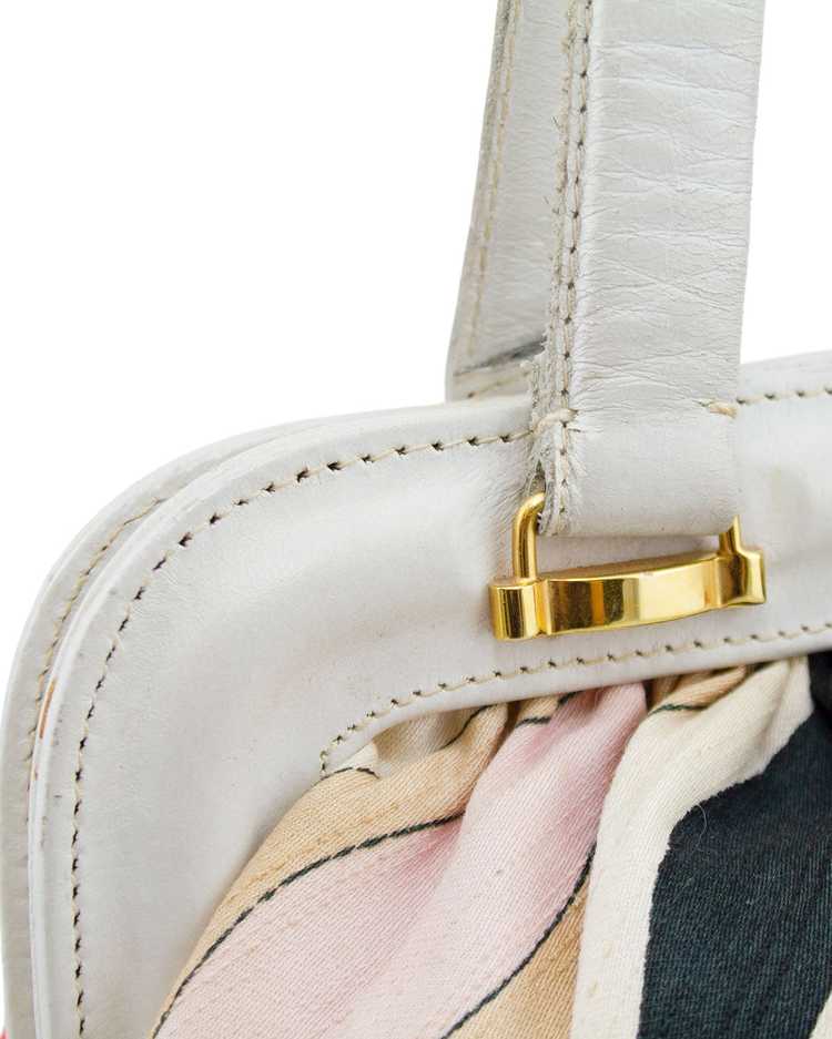 Emilio Pucci Multi Colour Frame Bag with White Le… - image 4