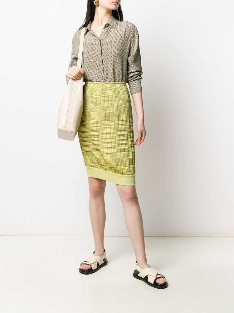 Missoni Pre-Owned ribbed knit skirt - Green - image 2