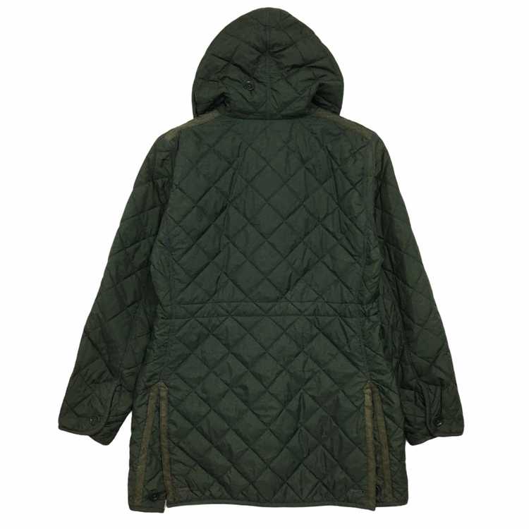45rpm 45 rpm Full Button Light Hoodie Jacket Green - image 4
