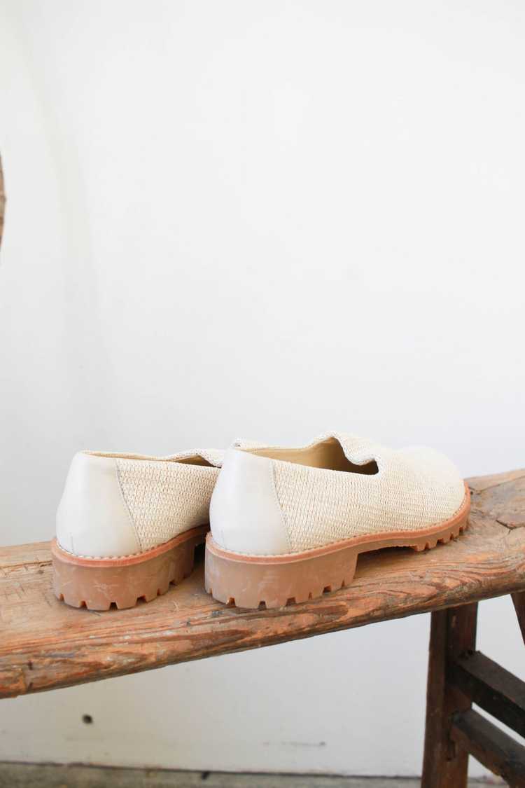 1980s Deadstock Donald Pilner Woven Gumsole Shoes… - image 5