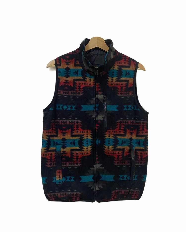 Aztech Mountain × Navajo × Vintage Vtg Vest Rever… - image 1