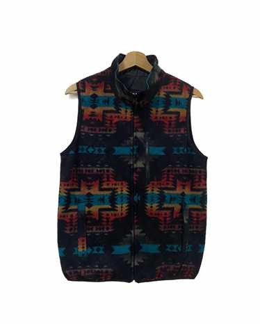 Aztech Mountain × Navajo × Vintage Vtg Vest Rever… - image 1