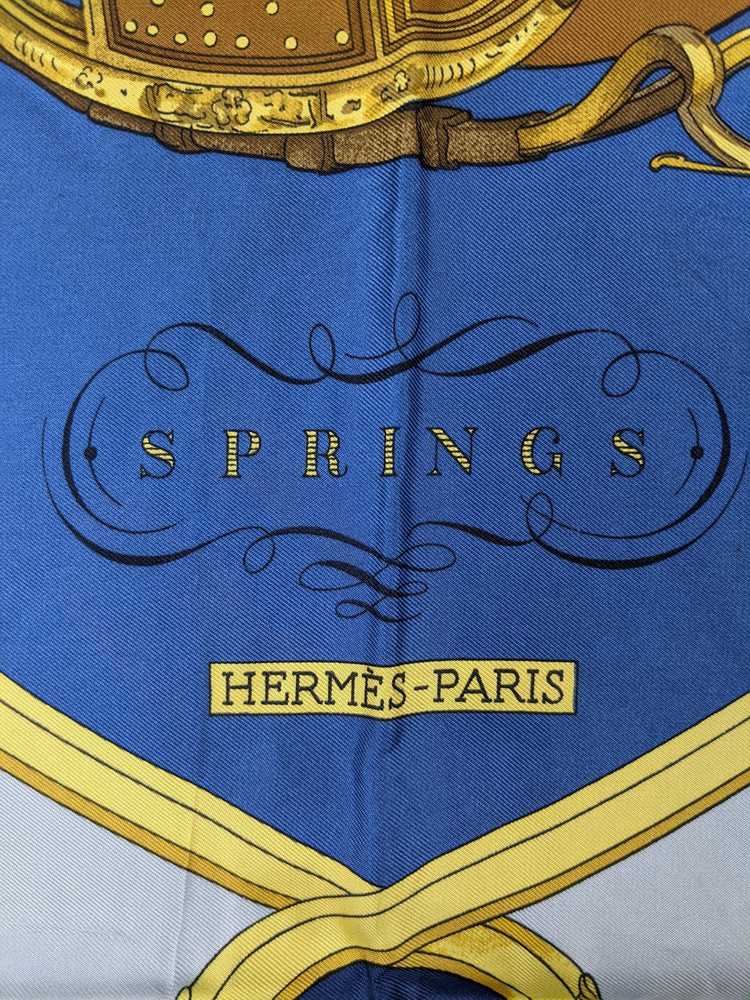 Lot - Hermes Spring Silk Scarf, by Philippe Ledoux H.- 35 in., W