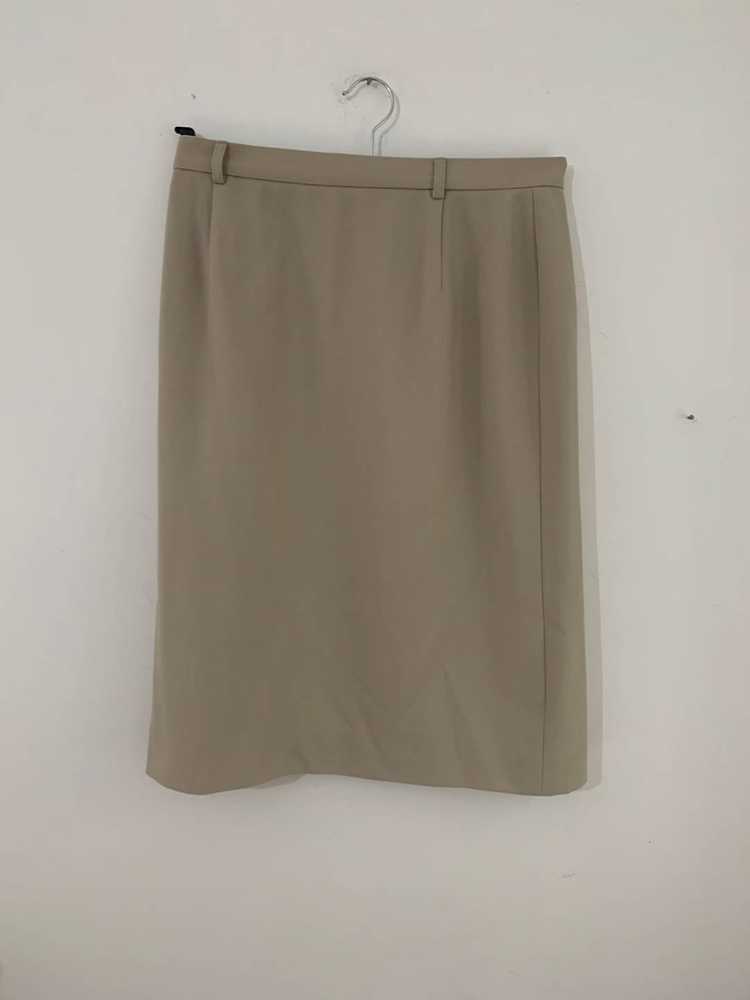 Vintage Jaeger Skirt Knee Length Beige UK Size 14 - image 1