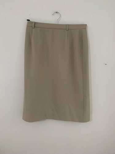 Vintage Jaeger Skirt Knee Length Beige UK Size 14 - image 1