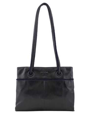 Prada Black Leather Shoulder Bag