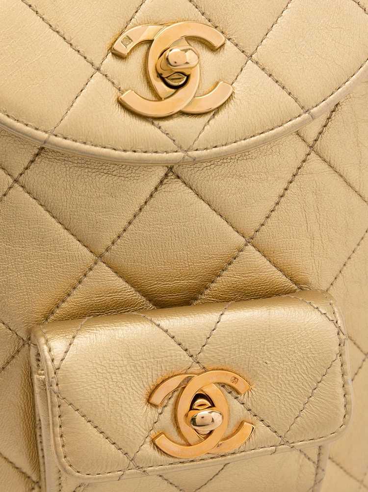 CHANEL Pre-Owned 1995 drawstring backpack - Gold - image 4