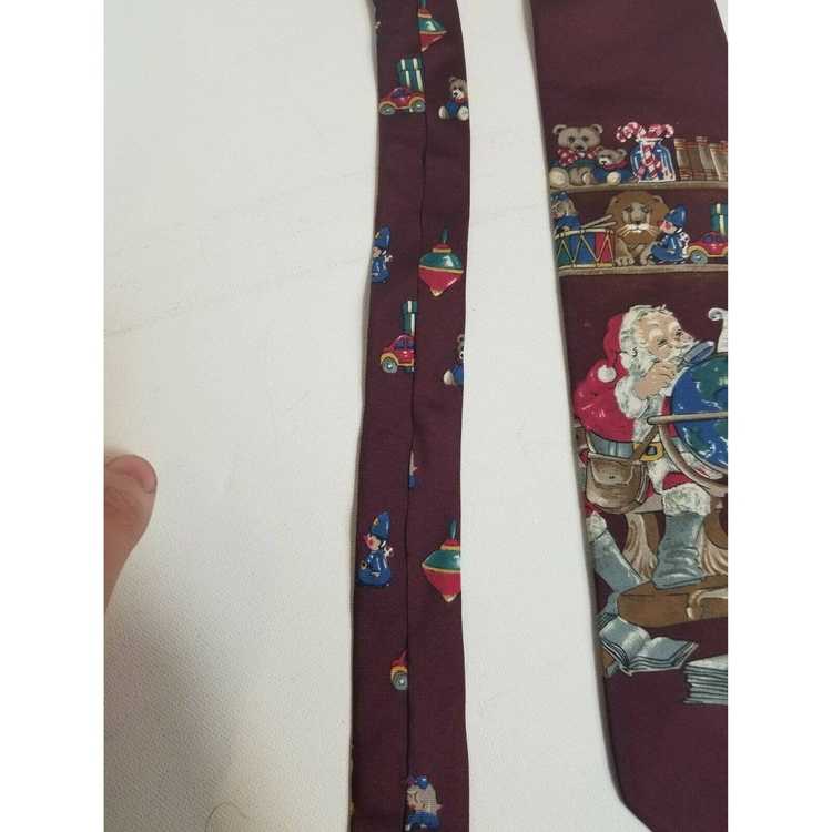 Vintage Vintage Santa Clause Necktie Tie Christma… - image 3