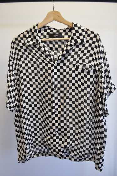 Amiri amiri silk check shirt