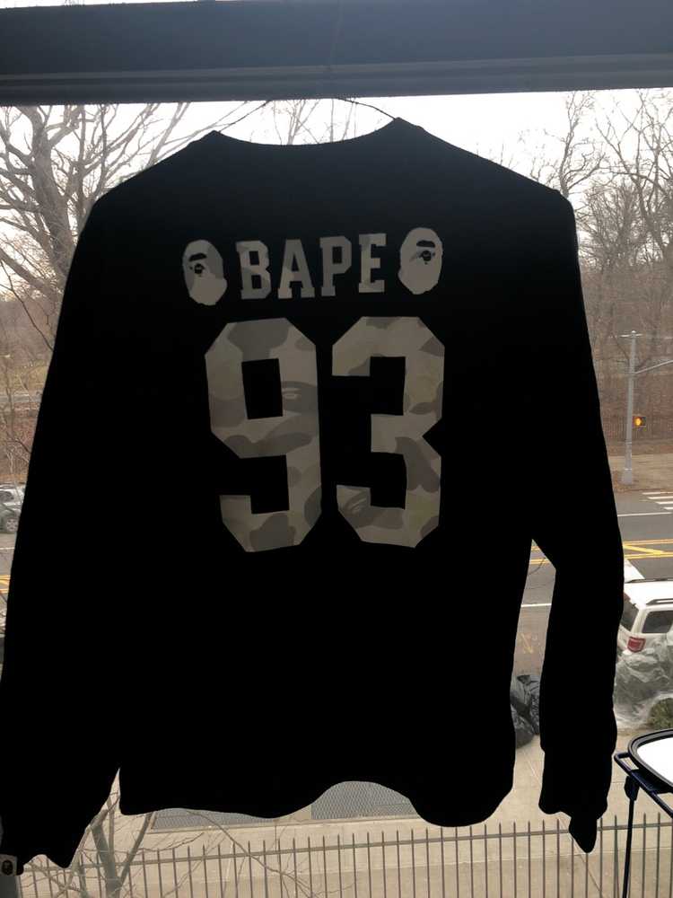 Bape Bape Black and White Camo 93 Sweater - image 4