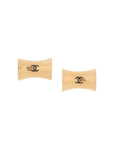 CHANEL Pre-Owned 1990s CC Jumbo clip-on earrings … - image 1