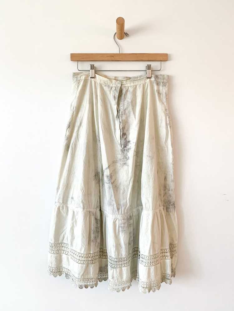 Victorian Sage Hand Dyed Skirt - image 5