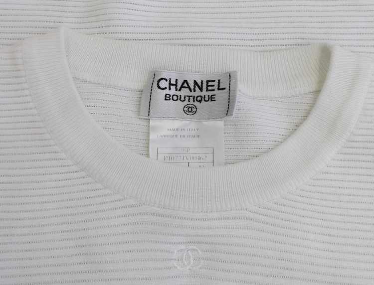 chanel white top