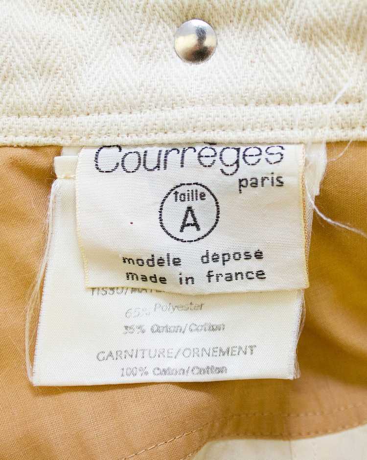 Courreges Camel Car Coat with Hood - image 7