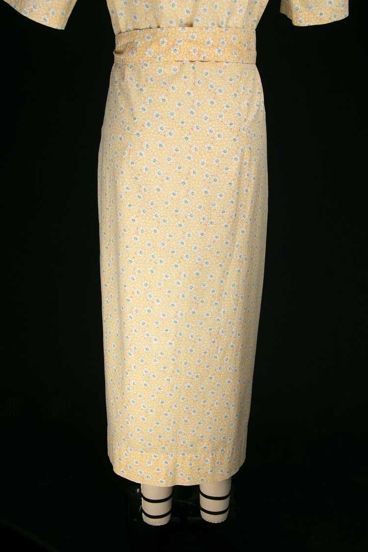 Vintage Late 1920's - Early 1930's Yellow Floral … - image 10