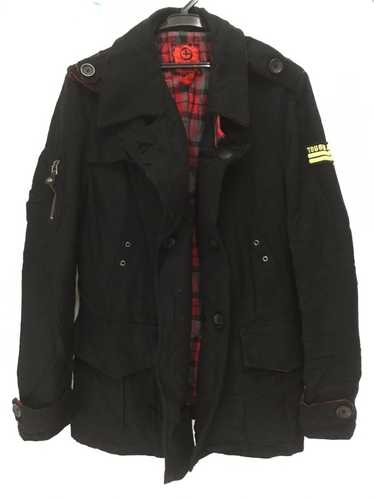 Japanese Brand TOUGH JEANSMITH Black Wool Jacket - image 1