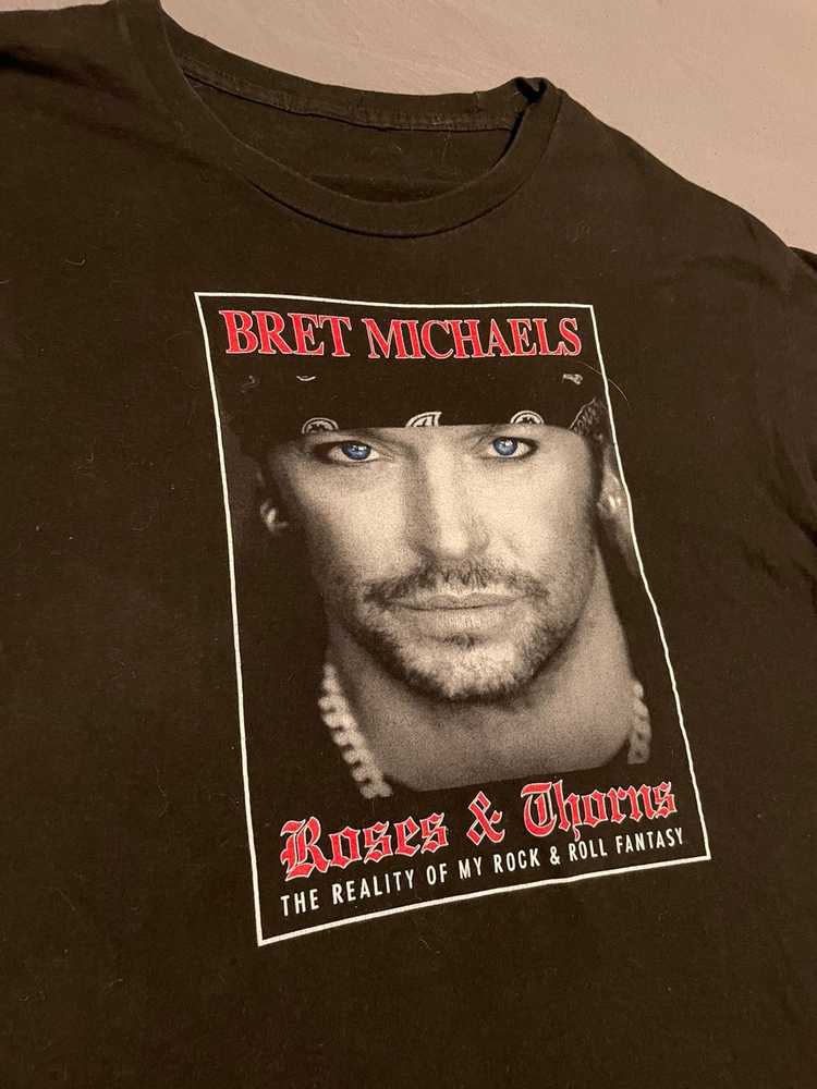 Band Tees × Vintage Brett michaels roses and thor… - image 1